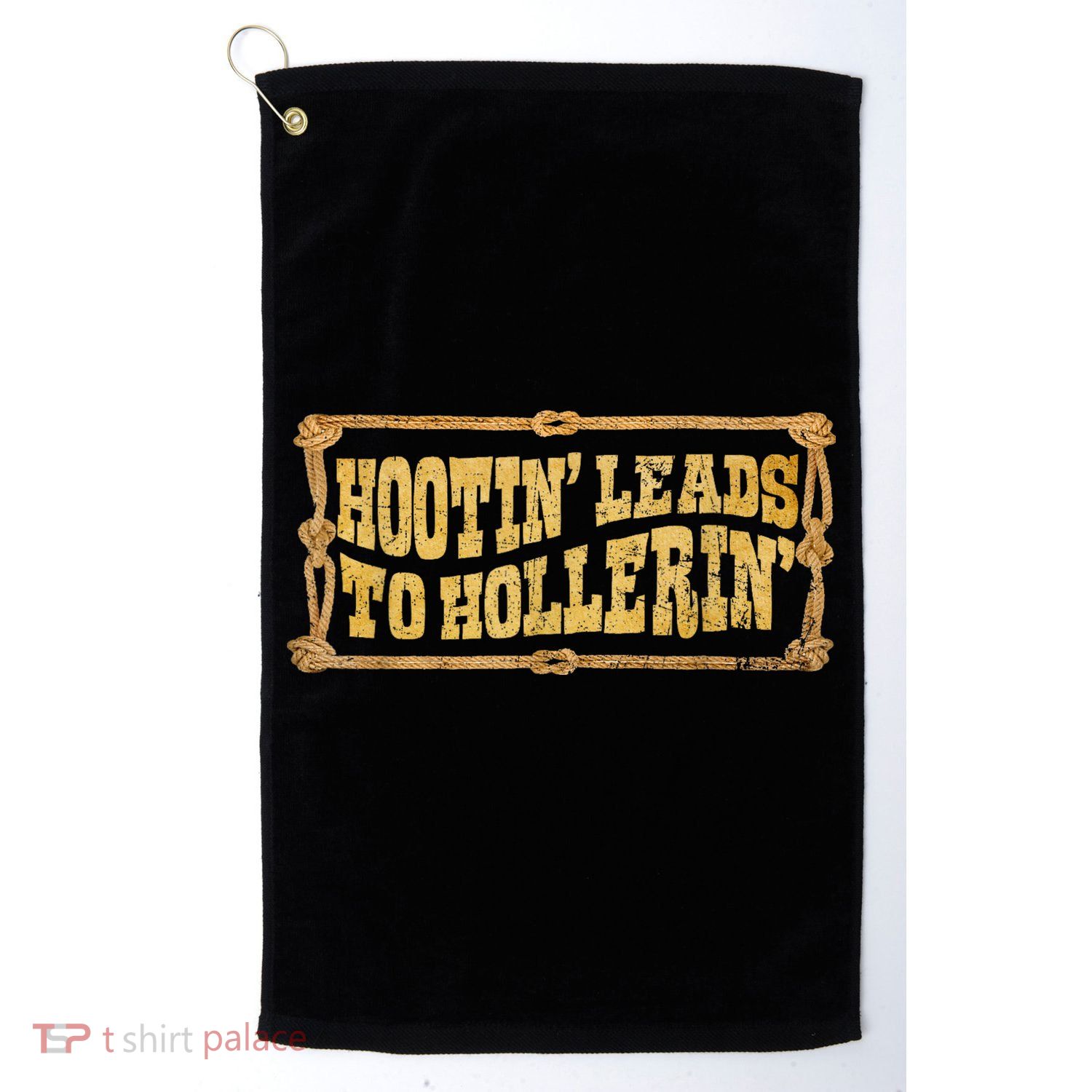Hootin Leads To Hollerin Groovy Golf Towel