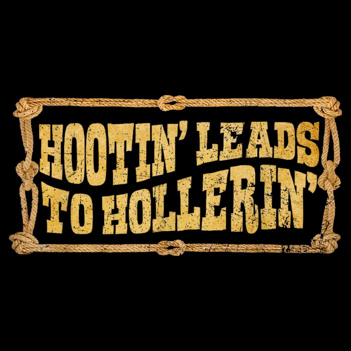 Hootin Leads To Hollerin Groovy Cropped Pullover Crew