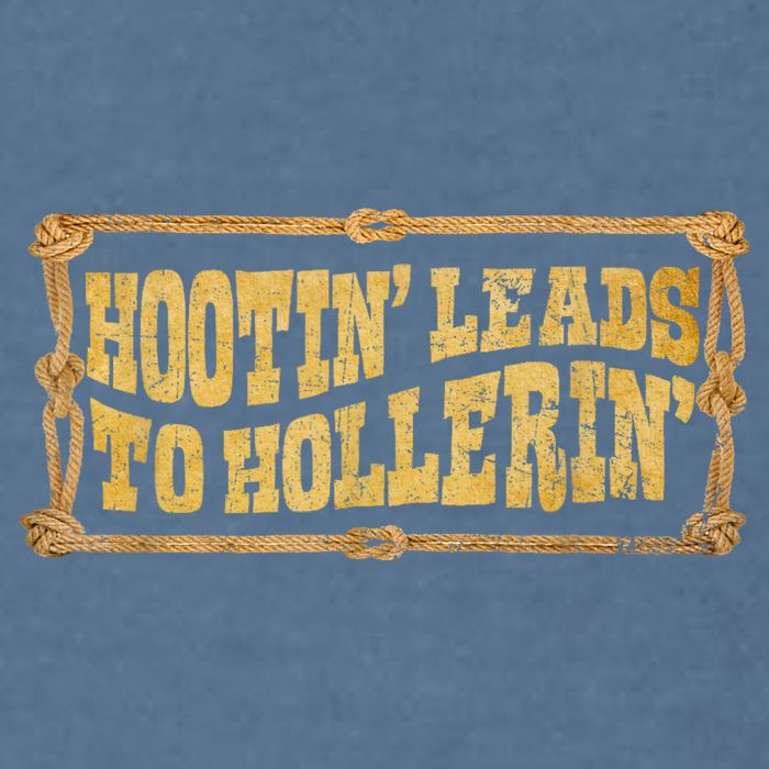 Hootin Leads To Hollerin Groovy Garment-Dyed Sweatshirt