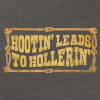 Hootin Leads To Hollerin Groovy Cotton Canvas Backpack