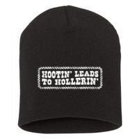 Hootin Leads To Hollerin Groovy Short Acrylic Beanie