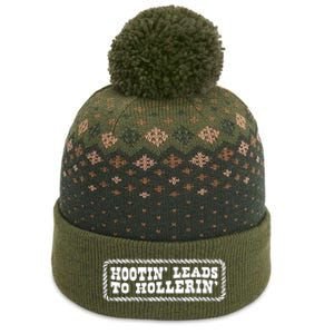 Hootin Leads To Hollerin Groovy The Baniff Cuffed Pom Beanie