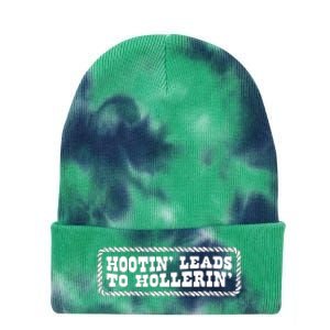 Hootin Leads To Hollerin Groovy Tie Dye 12in Knit Beanie