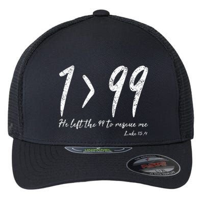 He Left The 99 To Rescue Me Luke Christian Grace Flexfit Unipanel Trucker Cap