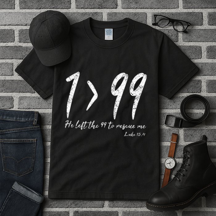 He Left The 99 To Rescue Me Luke Christian Grace Tall T-Shirt