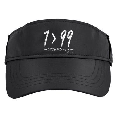 He Left The 99 To Rescue Me Luke Christian Grace Adult Drive Performance Visor