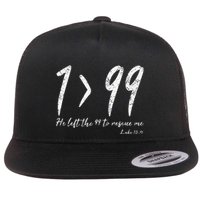 He Left The 99 To Rescue Me Luke Christian Grace Flat Bill Trucker Hat