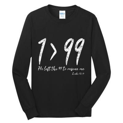He Left The 99 To Rescue Me Luke Christian Grace Tall Long Sleeve T-Shirt