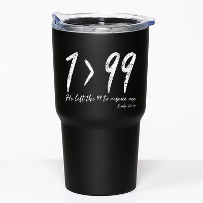He Left The 99 To Rescue Me Luke Christian Grace Tumbler