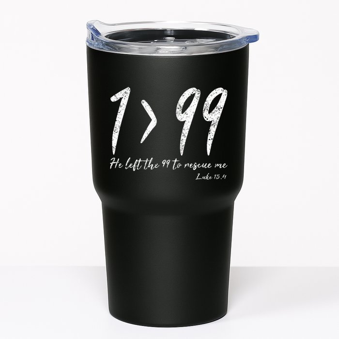 He Left The 99 To Rescue Me Luke Christian Grace Tumbler