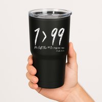 He Left The 99 To Rescue Me Luke Christian Grace Tumbler