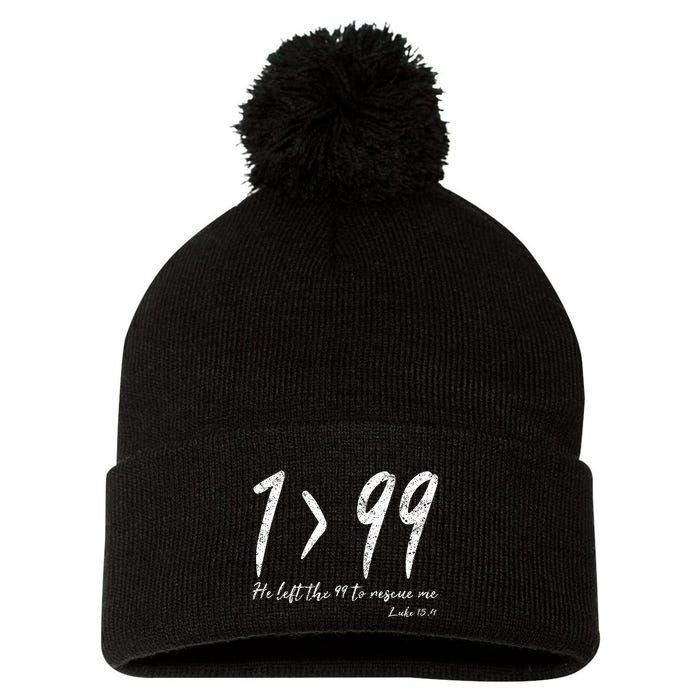 He Left The 99 To Rescue Me Luke Christian Grace Pom Pom 12in Knit Beanie