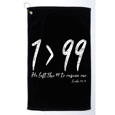 He Left The 99 To Rescue Me Luke Christian Grace Golf Towel