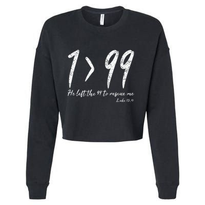 He Left The 99 To Rescue Me Luke Christian Grace Cropped Pullover Crew