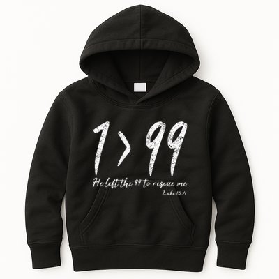 He Left The 99 To Rescue Me Luke Christian Grace Kids Hoodie