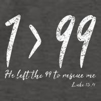 He Left The 99 To Rescue Me Luke Christian Grace Vector Backpack