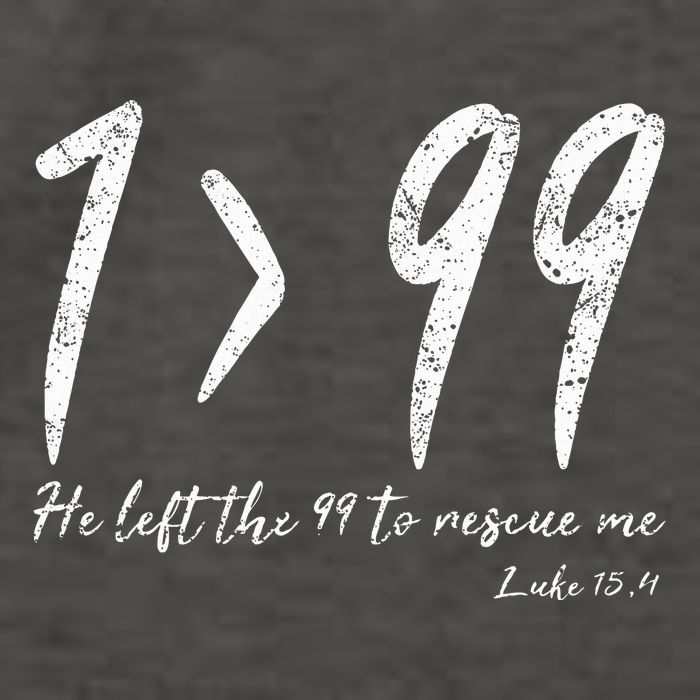 He Left The 99 To Rescue Me Luke Christian Grace Vector Backpack