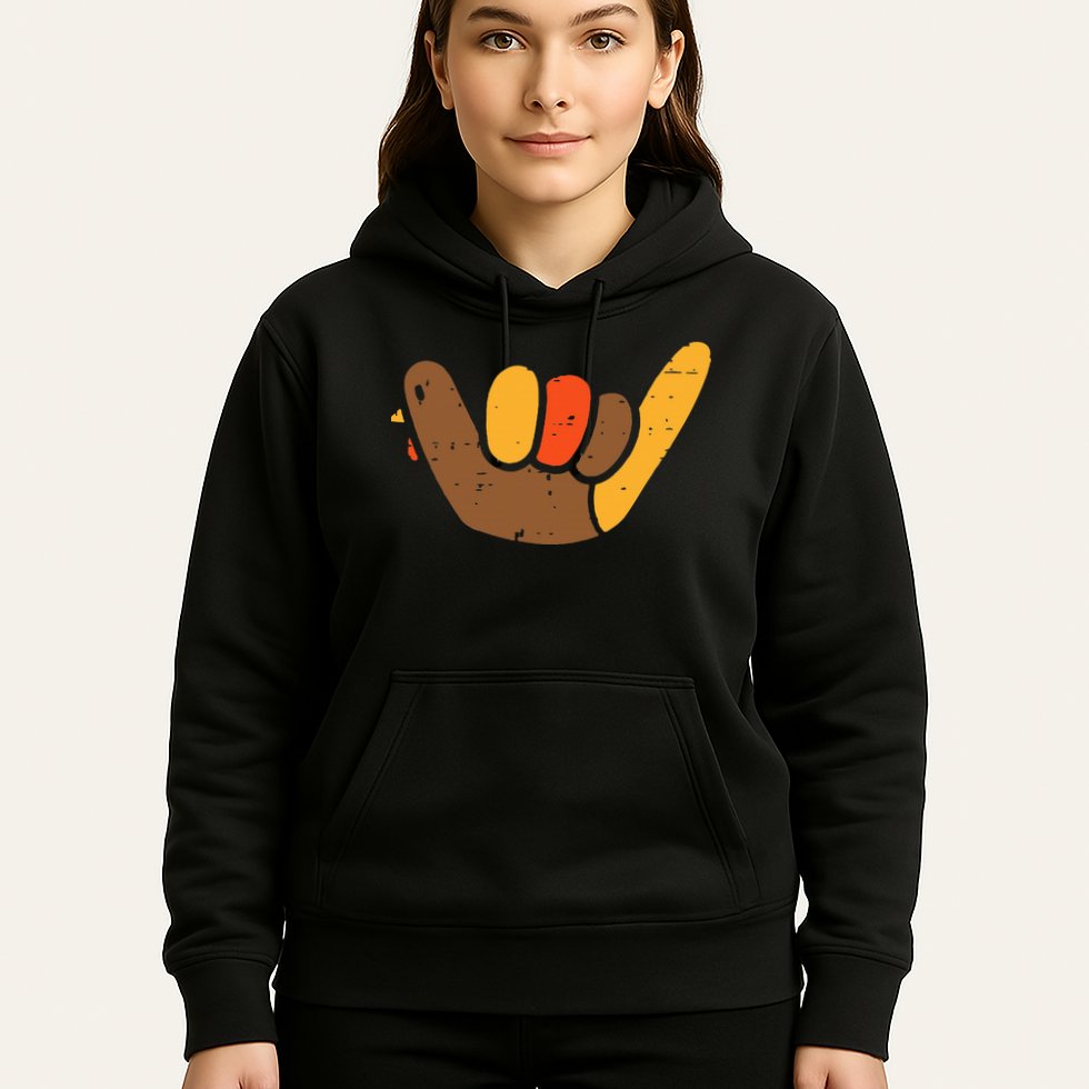 Hang Loose Thanksgiving Day Cool Shaka Sign Fall Autumn Hoodie