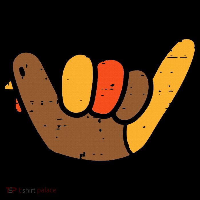 Hang Loose Thanksgiving Day Cool Shaka Sign Fall Autumn Short Acrylic Beanie