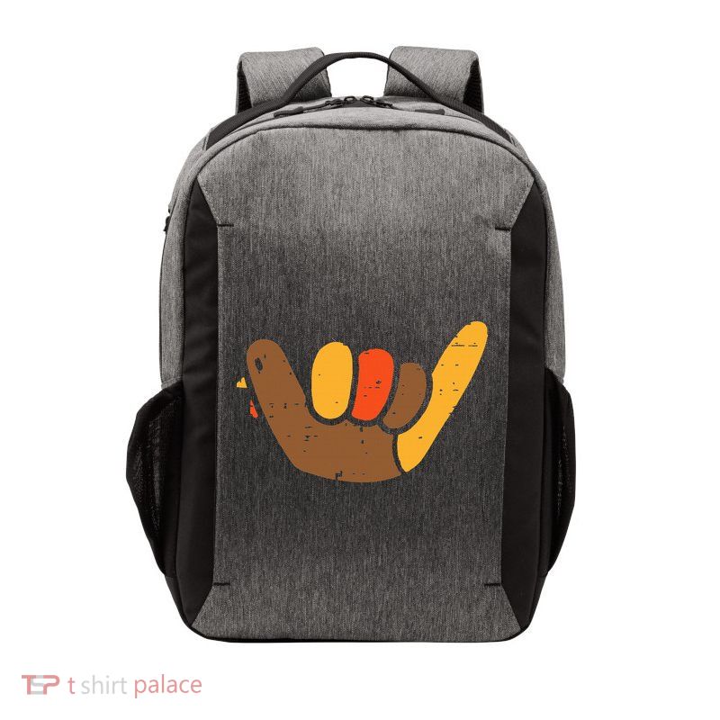 Hang Loose Thanksgiving Day Cool Shaka Sign Fall Autumn Vector Backpack