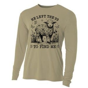 He Left The 99 To Find Me Christian Luke 154 Bible Cooling Performance Long Sleeve Crew