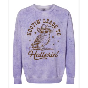 Hootin Leads To Hollerin Colorblast Crewneck Sweatshirt