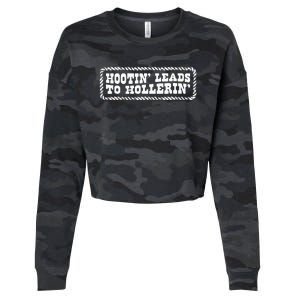 Hootin Leads To Hollerin Cropped Pullover Crew