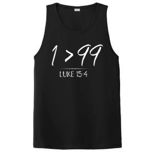 He Left The 99 To Rescue Me Christian Luke Sheep Gift PosiCharge Competitor Tank