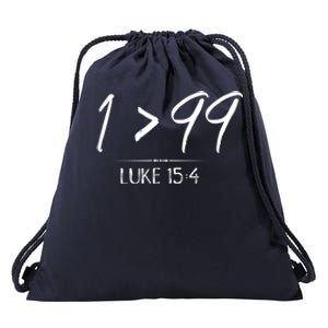 He Left The 99 To Rescue Me Christian Luke Sheep Gift Drawstring Bag