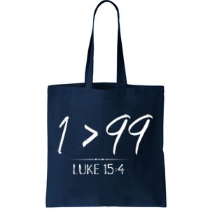 He Left The 99 To Rescue Me Christian Luke Sheep Gift Tote Bag