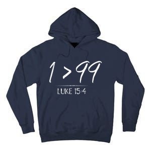 He Left The 99 To Rescue Me Christian Luke Sheep Gift Tall Hoodie