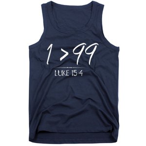 He Left The 99 To Rescue Me Christian Luke Sheep Gift Tank Top