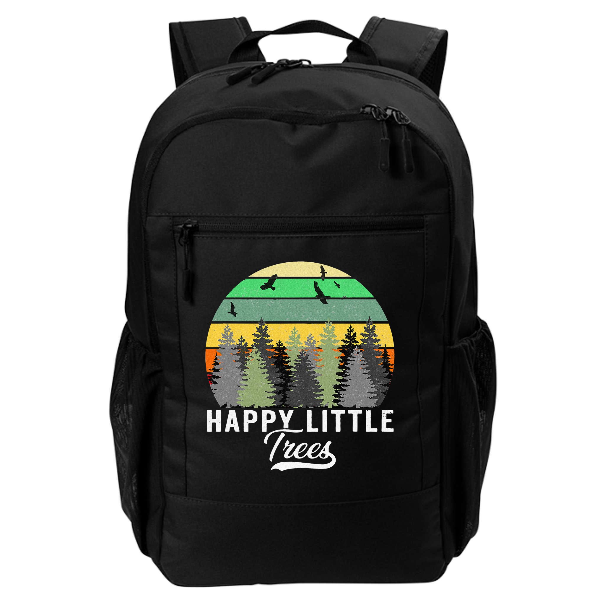 Happy Little Tree Bob Style Vintage Forests Earth Day Gift Backpack