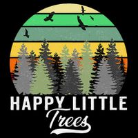 Happy Little Tree Bob Style Vintage Forests Earth Day Gift Backpack