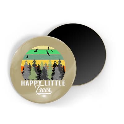 Happy Little Tree Bob Style Vintage Forests Earth Day Gift Magnet
