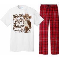 Hootin Leads To Hollerin Western Cowboy Owl Funny Saying Pajama Set