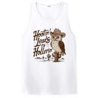 Hootin Leads To Hollerin Western Cowboy Owl Funny Saying PosiCharge Competitor Tank