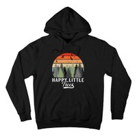 Happy Little Tree Bob Style Vintage Forests Earth Day Hoodie