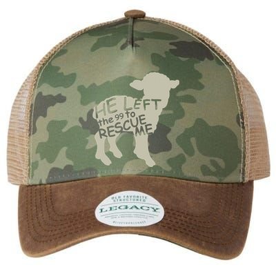 He Left The 99 To Rescue Me Religious Christian Legacy Tie Dye Trucker Hat