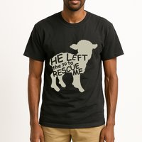 He Left The 99 To Rescue Me Religious Christian Tall T-Shirt