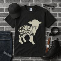 He Left The 99 To Rescue Me Religious Christian Tall T-Shirt