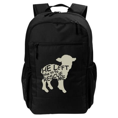 He Left The 99 To Rescue Me Religious Christian Backpack
