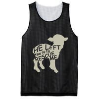 He Left The 99 To Rescue Me Religious Christian Mesh Reversible Basketball Jersey Tank