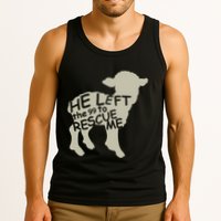 He Left The 99 To Rescue Me Religious Christian Tank Top