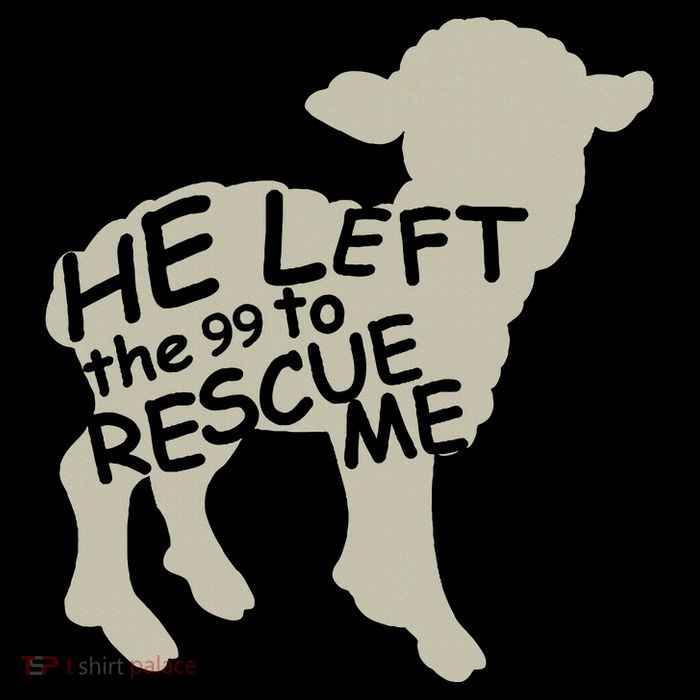 He Left The 99 To Rescue Me Religious Christian Cropped Pullover Crew