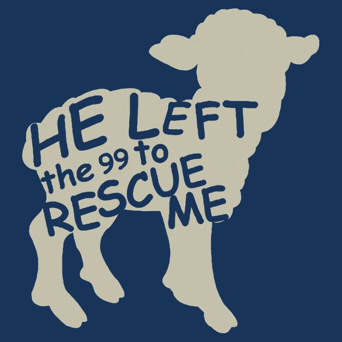 He Left The 99 To Rescue Me Religious Christian Infant Baby Jersey Bodysuit