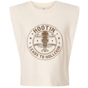 Hootin Leads To Hollerin Garment-Dyed Women's Muscle Tee