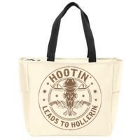 Hootin Leads To Hollerin Zip Tote Bag