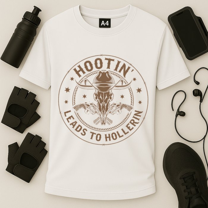 Hootin Leads To Hollerin Cooling Performance Crew T-Shirt