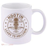 Hootin Leads To Hollerin 11oz C Handle Ceramic Mug